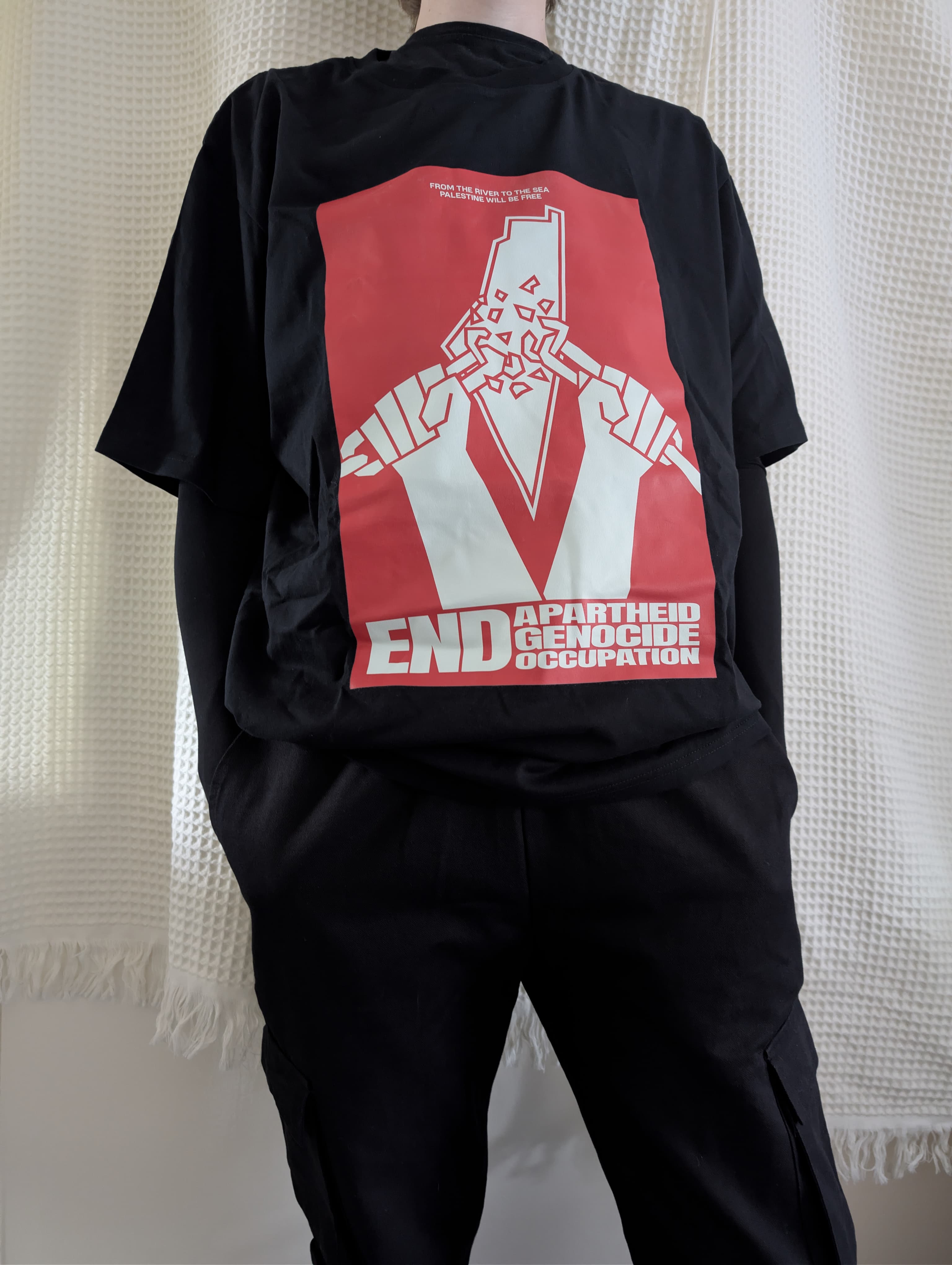 Kenza’s Treasures T-shirts- “Clothing With Purpose”- End Apartheid - Oversized Fit- Unisex