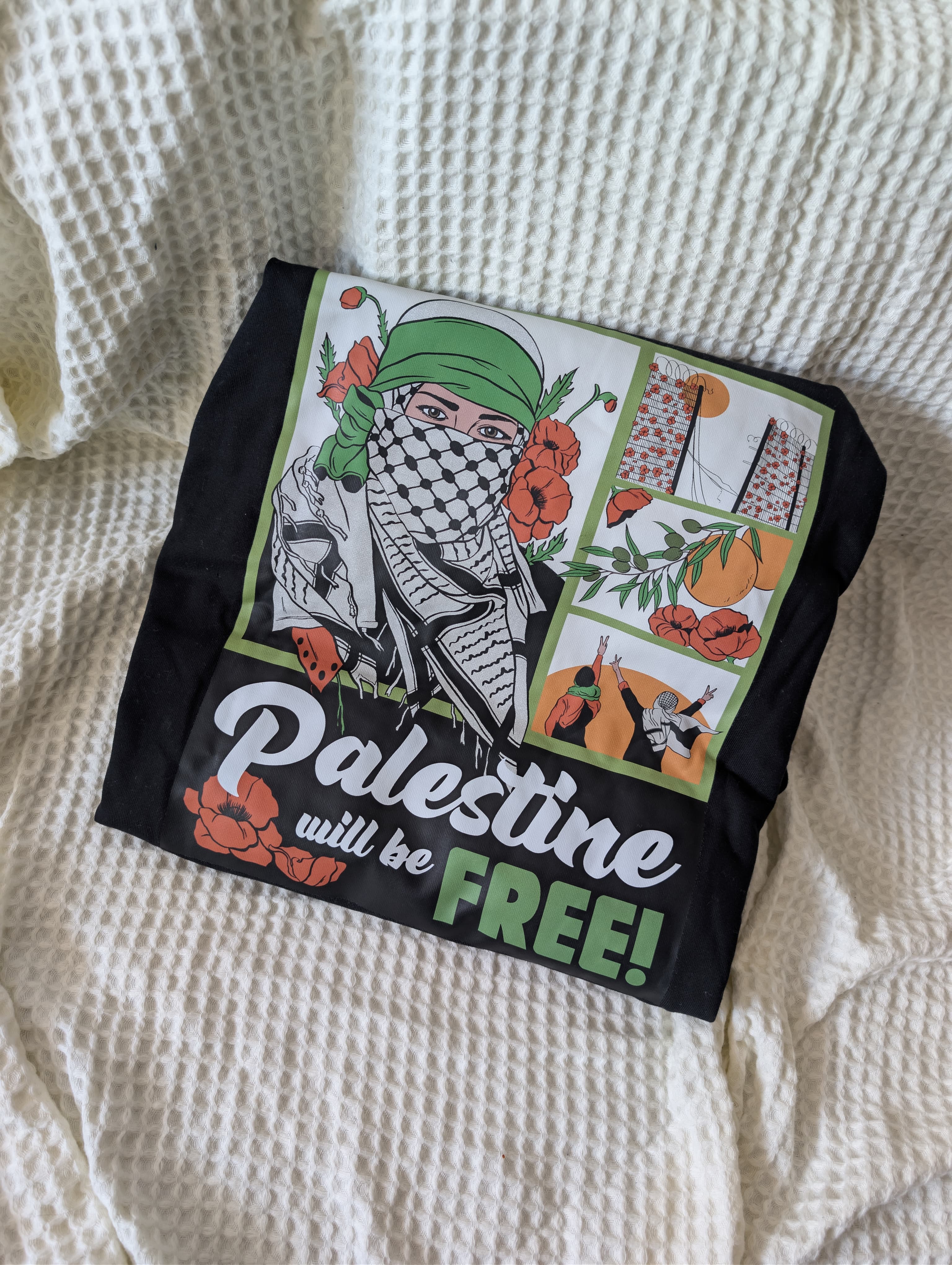 Kenza’s Treasures hoodies- “Clothing with purpose”- Palestine Will Be Free- 100% cotton, oversized fit-unisex