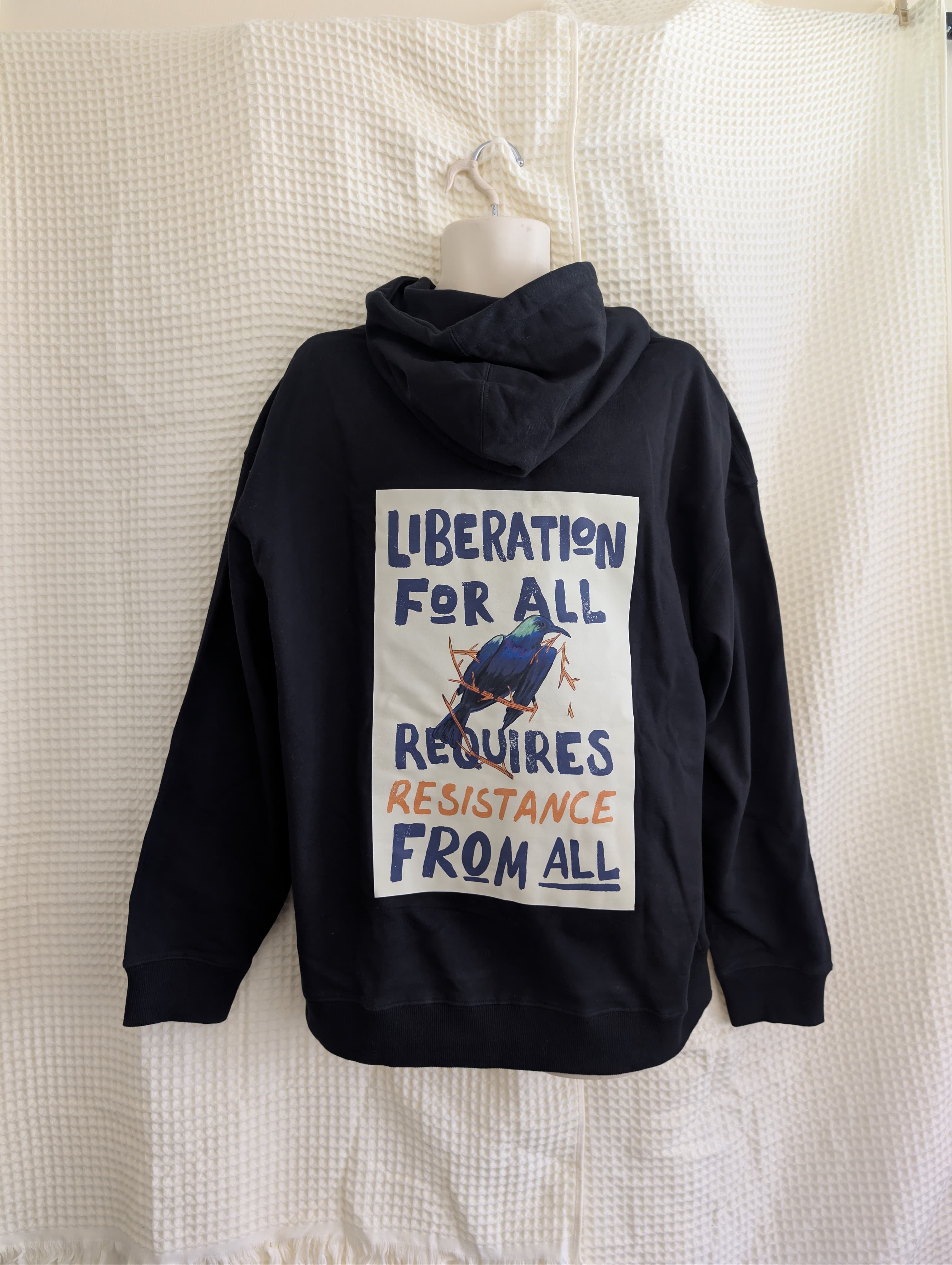 Kenza’s Treasures hoodies- “Clothing with purpose”-Liberation For All- 100% cotton, oversized fit-unisex