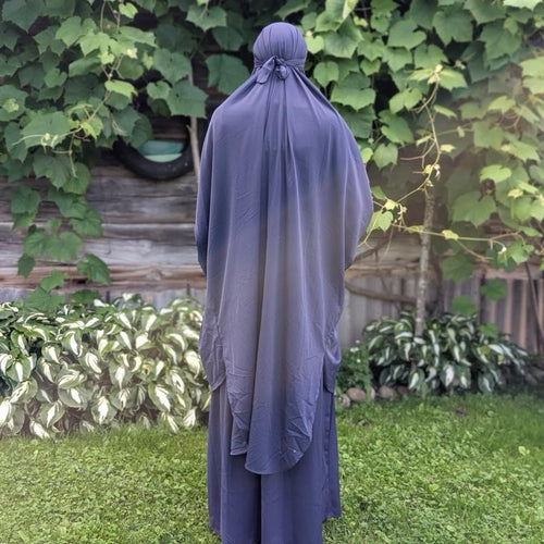 2 Piece Jilbab- skirt and tunic (black, blue, navy)