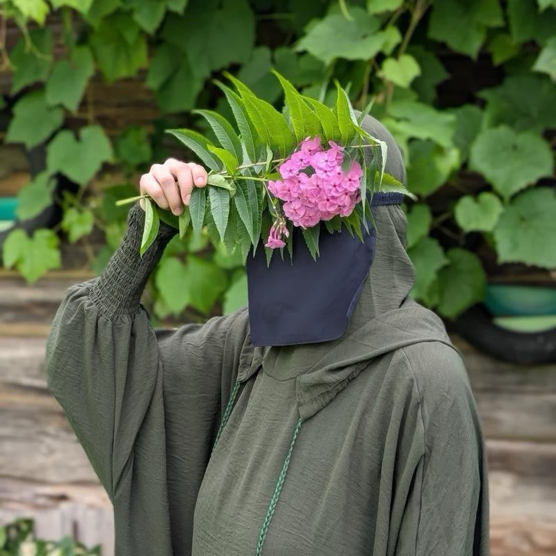 7” Half Niqabs From Breathable Korean Wool Chiffon With Elasticated Band- Multiple Colours Availabla