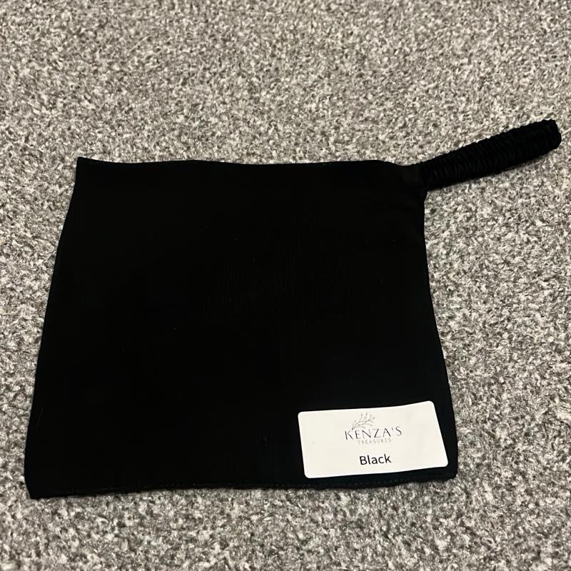 7” Half Niqabs From Breathable Korean Wool Chiffon With Elasticated Band- Multiple Colours Availabla