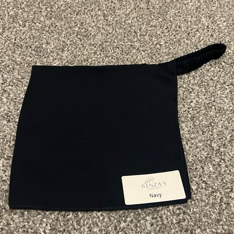 7” Half Niqabs From Breathable Korean Wool Chiffon With Elasticated Band- Multiple Colours Availabla