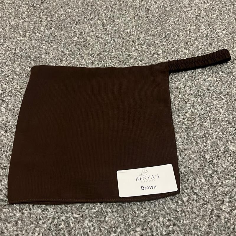 7” Half Niqabs From Breathable Korean Wool Chiffon With Elasticated Band- Multiple Colours Availabla