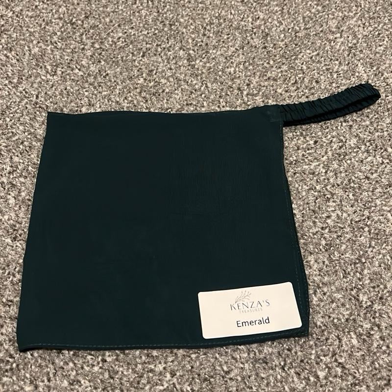 7” Half Niqabs From Breathable Korean Wool Chiffon With Elasticated Band- Multiple Colours Availabla