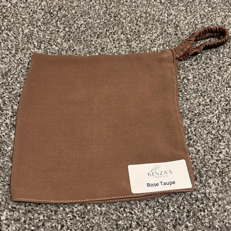 7” Half Niqabs From Breathable Korean Wool Chiffon With Elasticated Band- Multiple Colours Availabla