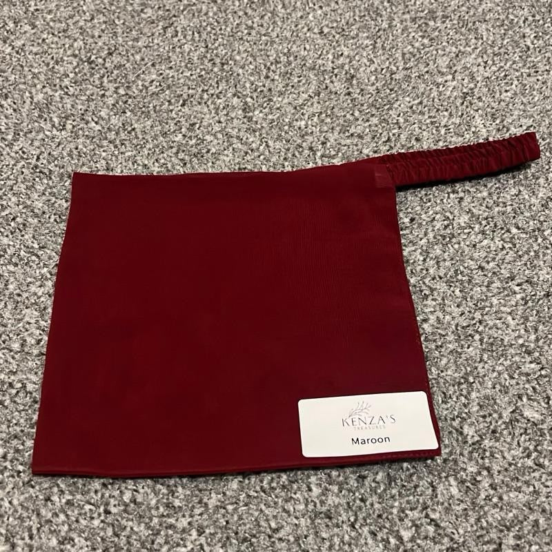 7” Half Niqabs From Breathable Korean Wool Chiffon With Elasticated Band- Multiple Colours Availabla