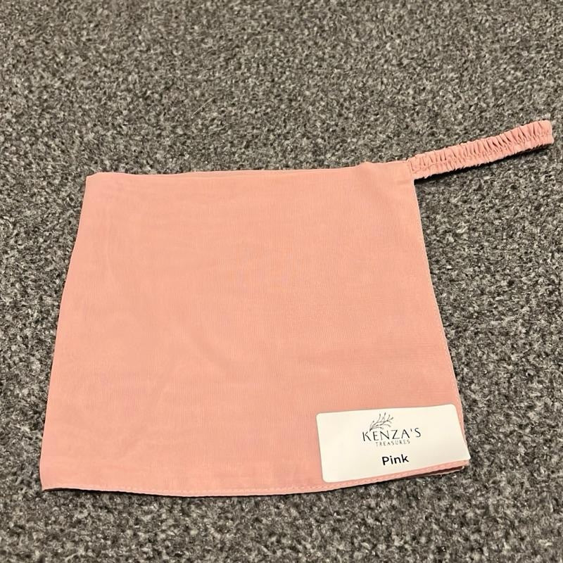 7” Half Niqabs From Breathable Korean Wool Chiffon With Elasticated Band- Multiple Colours Availabla