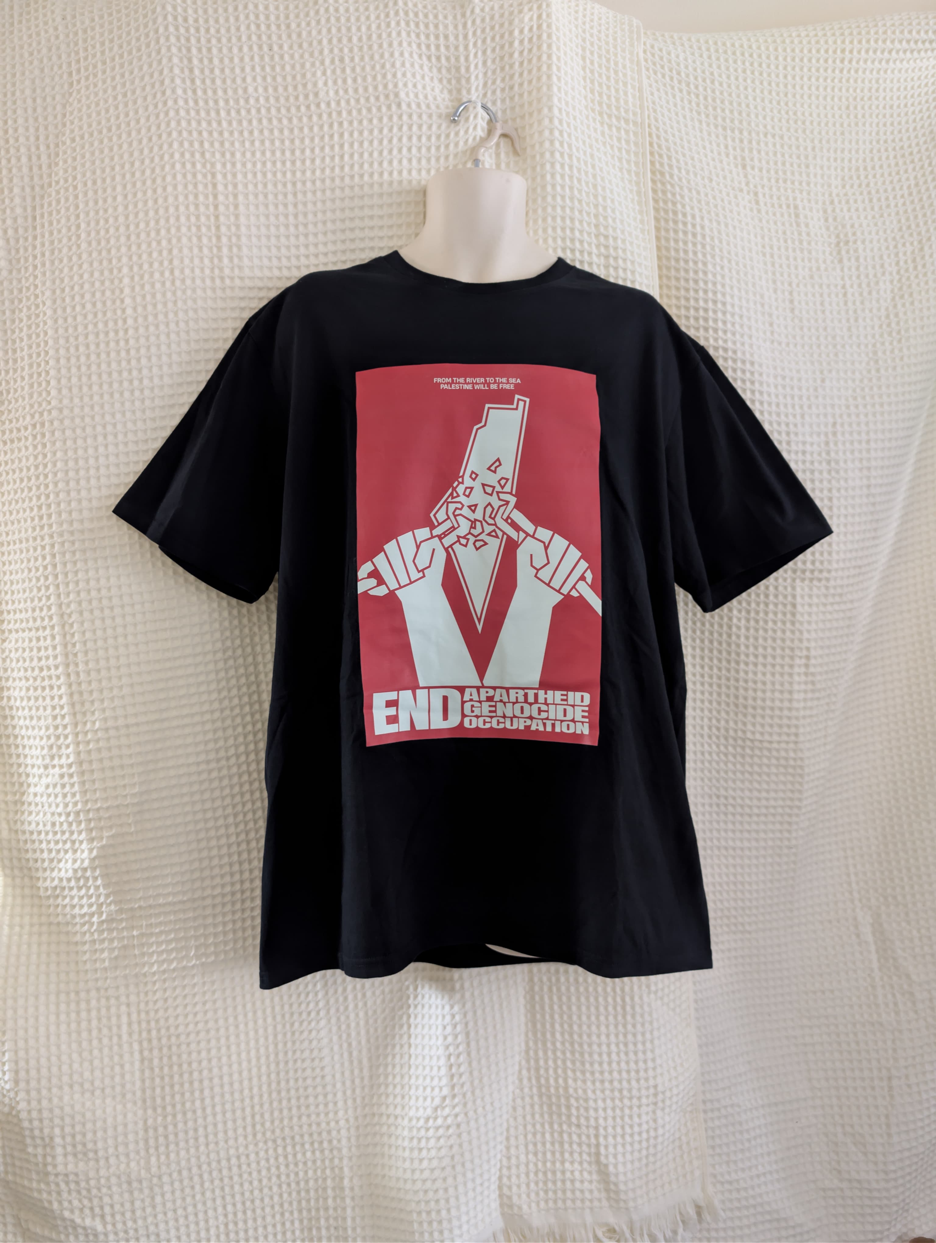 Kenza’s Treasures T-shirts- “Clothing With Purpose”- End Apartheid - Oversized Fit- Unisex